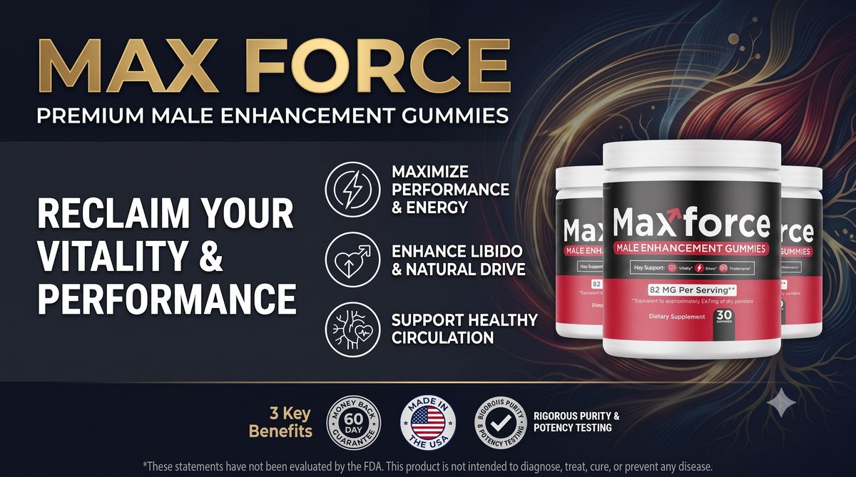 Max Force male enhancement gummies bottles under review